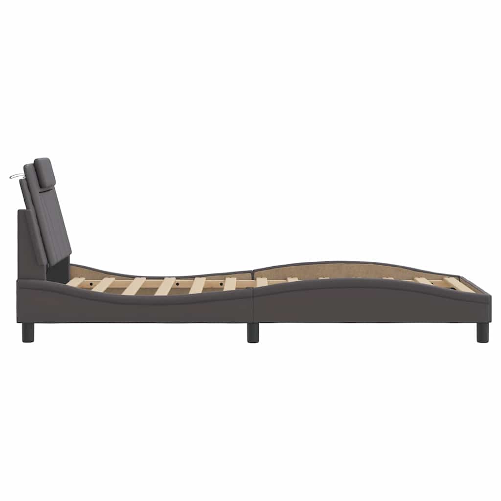 Giroletto Viana senza Materasso Crema 80x200 cm in Similpelle | homemem39