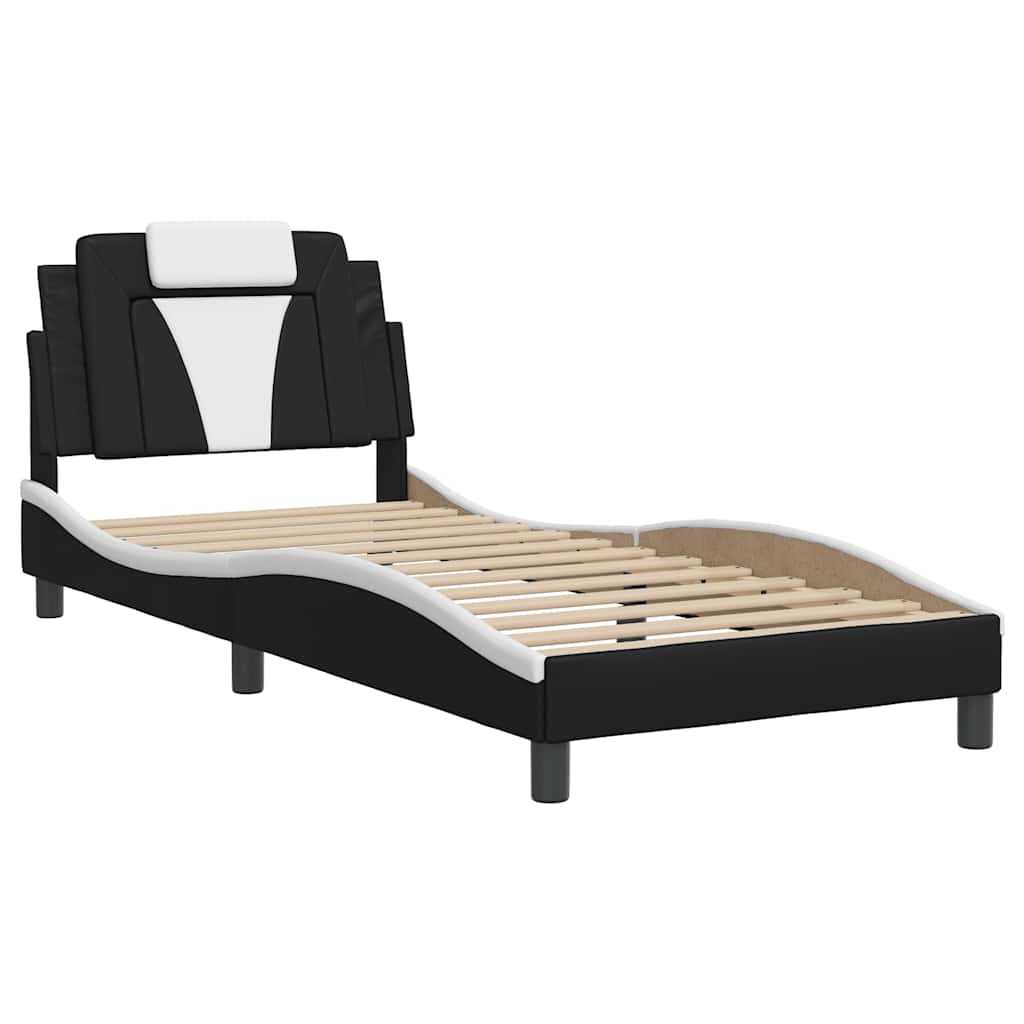 Giroletto Viana senza Materasso Nero e Bianco 80x200 cm