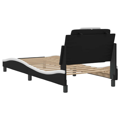 Giroletto Viana senza Materasso Nero e Bianco 80x200 cm