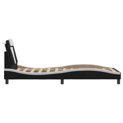 Giroletto Viana senza Materasso Nero e Bianco 80x200 cm