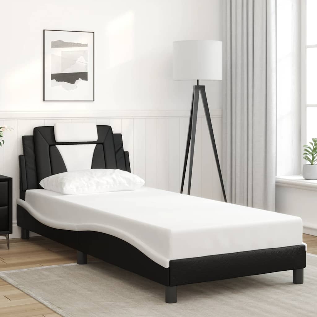 Giroletto Viana senza Materasso Nero e Bianco 80x200 cm