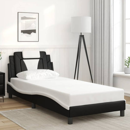 Giroletto Viana senza Materasso Nero e Bianco 80x200 cm