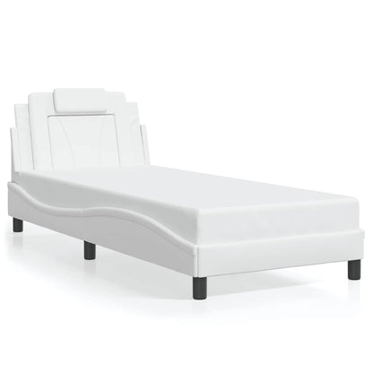 Giroletto Viana senza Materasso Bianco 90x190 cm in Similpelle