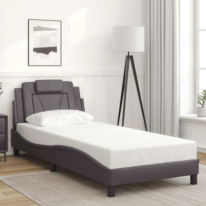Giroletto Viana senza Materasso Crema 90x190 cm in Similpelle | homemem39