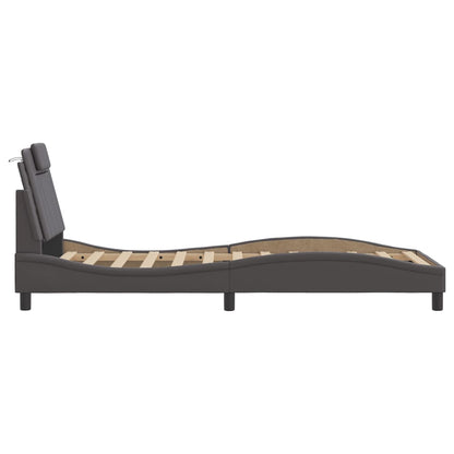 Giroletto Viana senza Materasso Crema 90x200 cm in Similpelle - homemem39