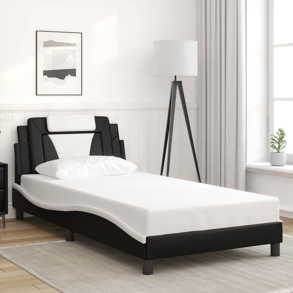 Giroletto Viana senza Materasso Nero e Bianco 100x200 cm