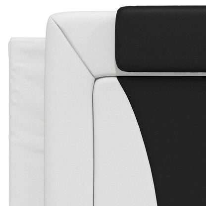 Giroletto Viana senza Materasso Nero e Bianco 100x200 cm in Similpelle | homemem39