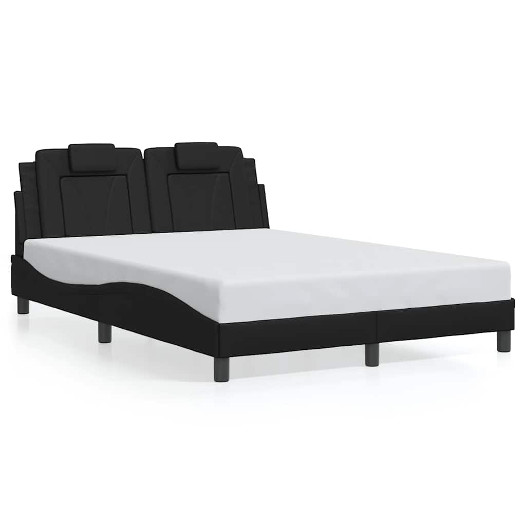 Giroletto Viana senza Materasso Nero 120x200 cm in Similpelle | homemem39