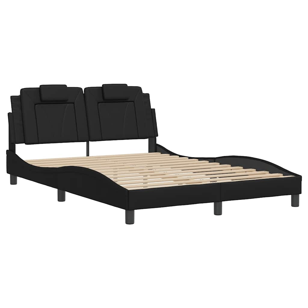 Giroletto Viana senza Materasso Nero 120x200 cm in Similpelle | homemem39