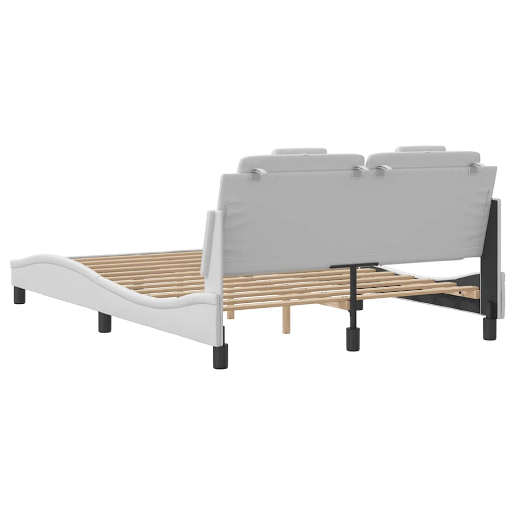 Giroletto Viana senza Materasso Bianco 120x200 cm in Similpelle | homemem39
