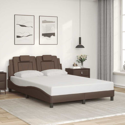 Giroletto Viana senza Materasso Marrone 120x200 cm in Similpelle | homemem39