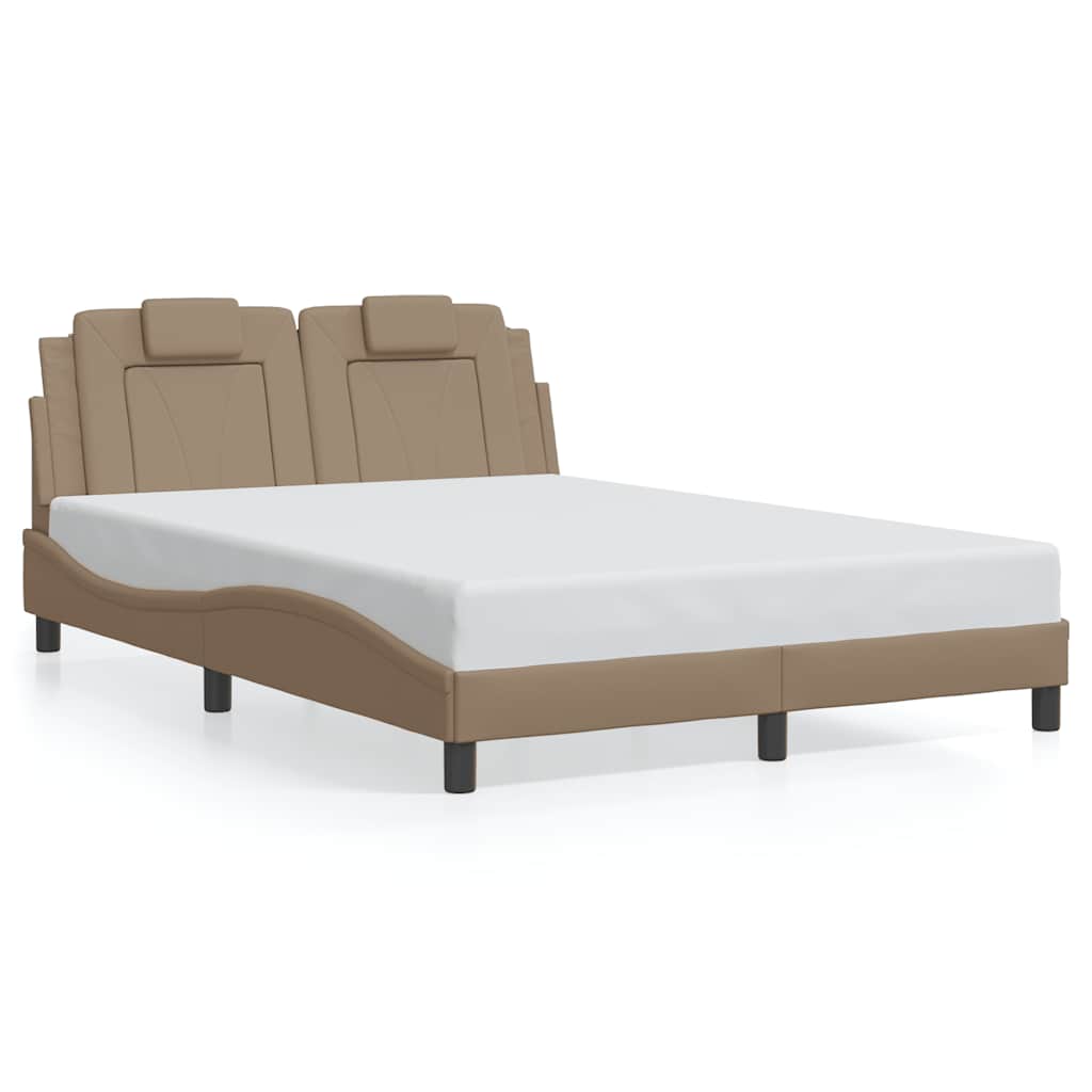 Giroletto Viana senza Materasso Cappuccino 120x200 cm in Similpelle | homemem39