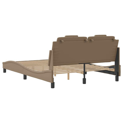 Giroletto Viana senza Materasso Cappuccino 120x200 cm in Similpelle | homemem39