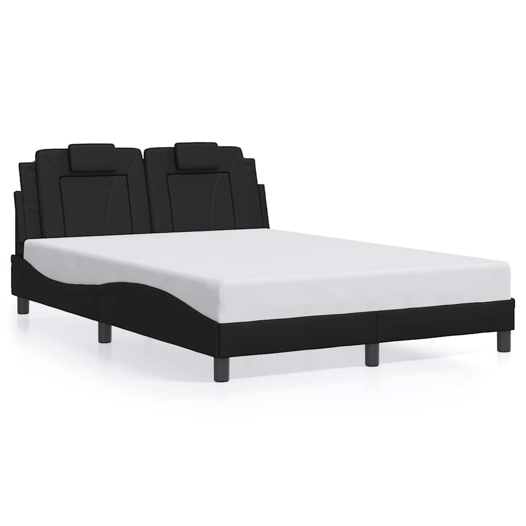 Giroletto Viana senza Materasso Nero 140x190 cm in Similpelle | homemem39