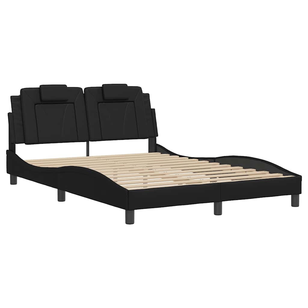 Giroletto Viana senza Materasso Nero 140x190 cm in Similpelle | homemem39