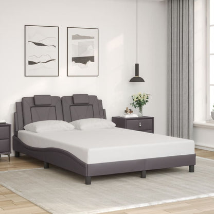 Giroletto Viana senza Materasso Grigio 140x200 cm in Similpelle - homemem39