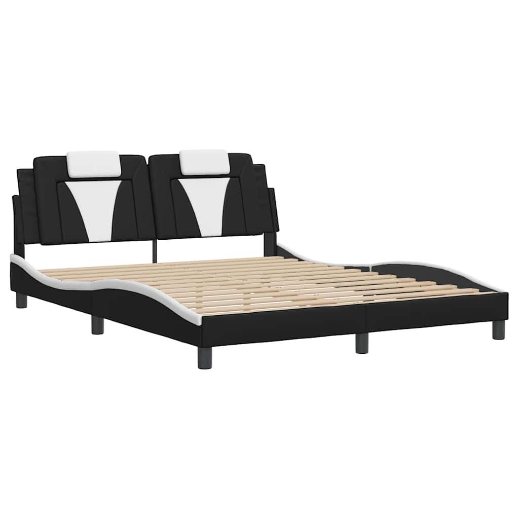 Giroletto Viana senza Materasso Nero e Bianco 160x200 cm
