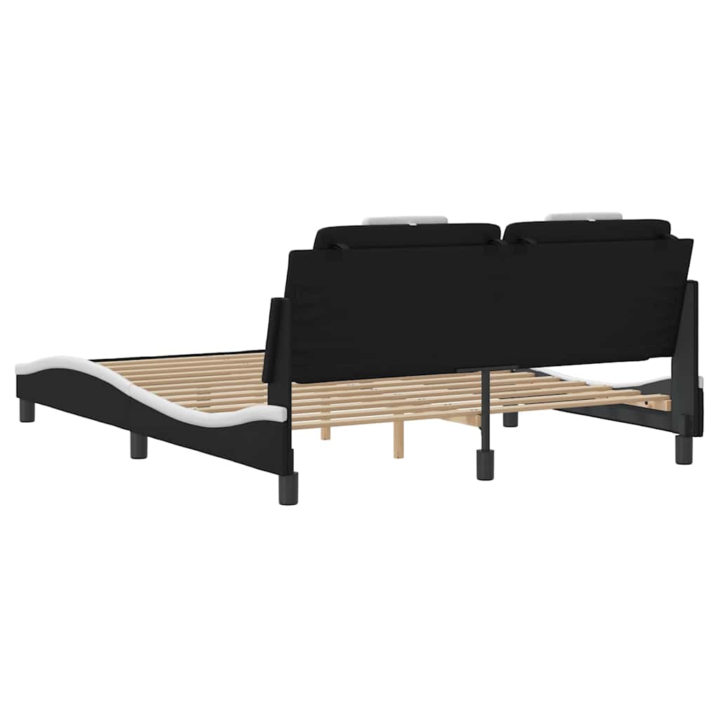 Giroletto Viana senza Materasso Nero e Bianco 160x200 cm