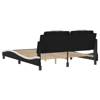 Giroletto Viana senza Materasso Nero e Bianco 160x200 cm