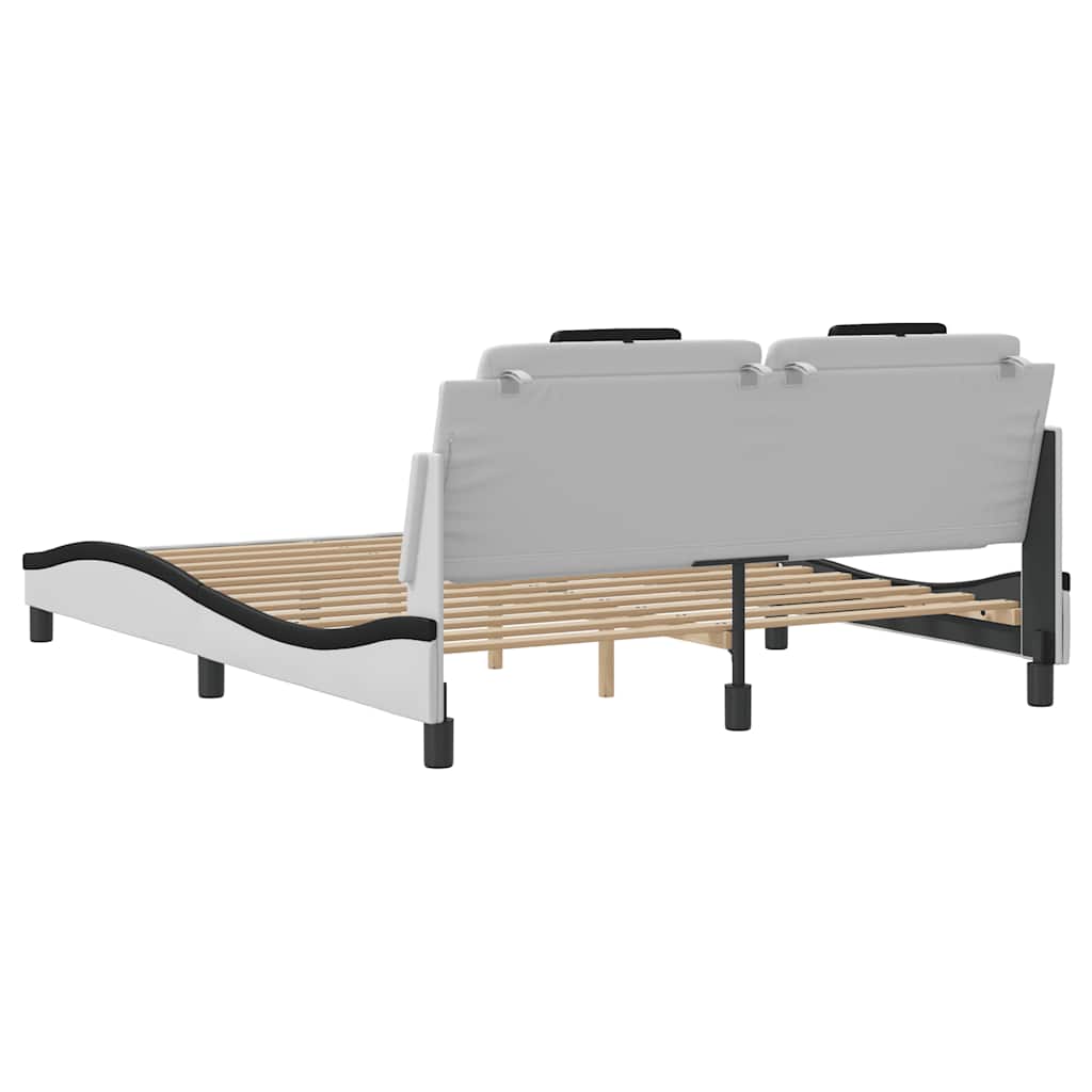 Giroletto Viana senza Materasso Nero e Bianco 160x200 cm