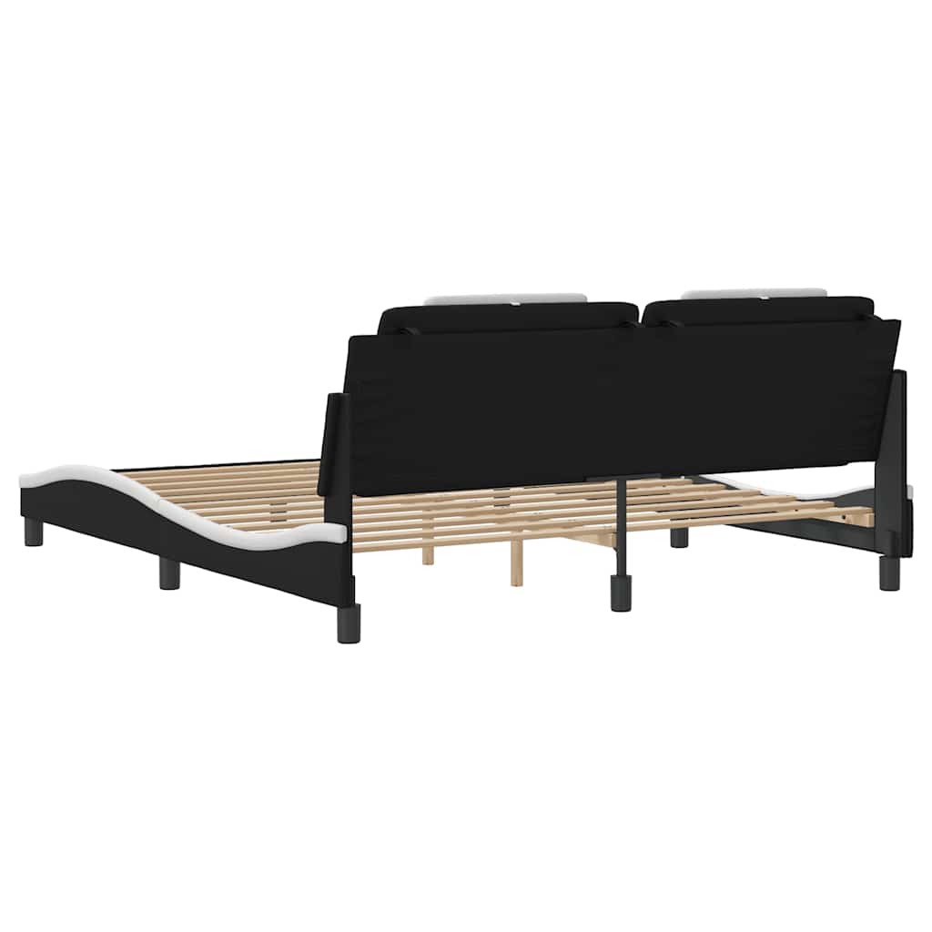 Giroletto Viana senza Materasso Nero e Bianco 180x200 cm