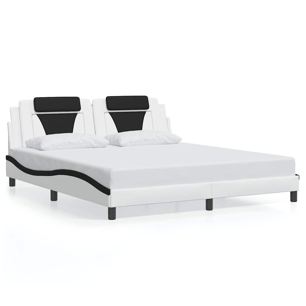 Giroletto Viana senza Materasso Bianco e Nero 180x200 cm