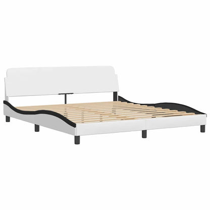 Giroletto Viana senza Materasso Bianco e Nero 180x200 cm