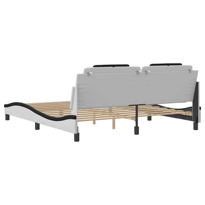 Giroletto Viana senza Materasso Bianco e Nero 180x200 cm