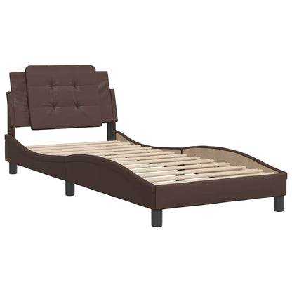 Giroletto senza Materasso Zadar Marrone 80x200 cm in Similpelle | homemem39