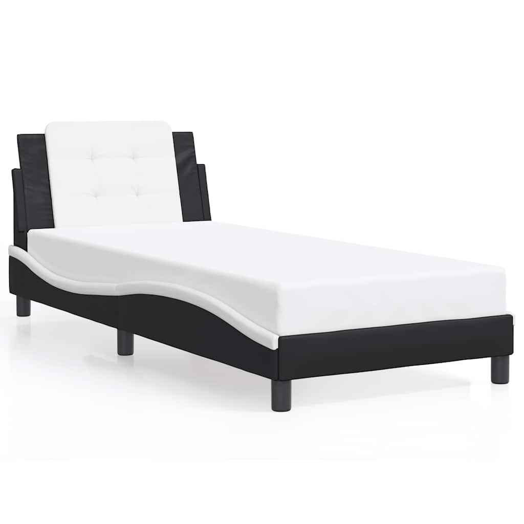 Giroletto senza Materasso Zadar Nero e Bianco 80x200 cm