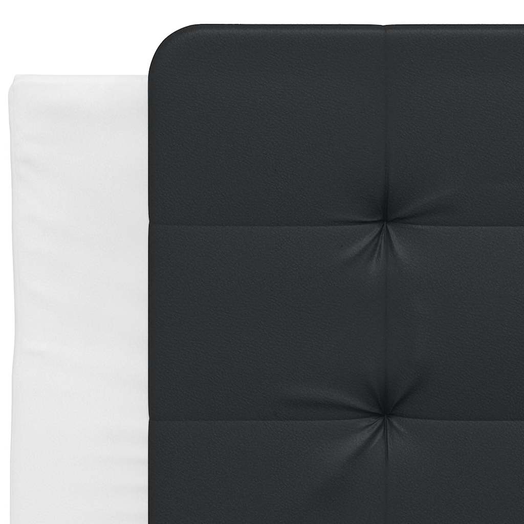 Giroletto senza Materasso Zadar Nero e Bianco 90x190 cm in Similpelle | homemem39