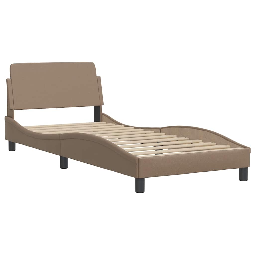 Giroletto senza Materasso Zadar Cappuccino 90x200 cm in Similpelle | homemem39