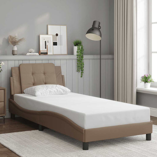 Giroletto senza Materasso Zadar Cappuccino 90x200 cm in Similpelle | homemem39