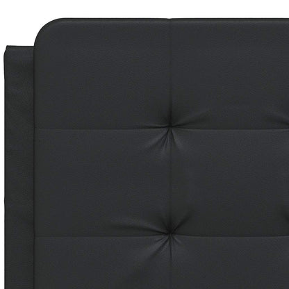 Giroletto senza Materasso Zadar Nero 120x200 cm in Similpelle | homemem39