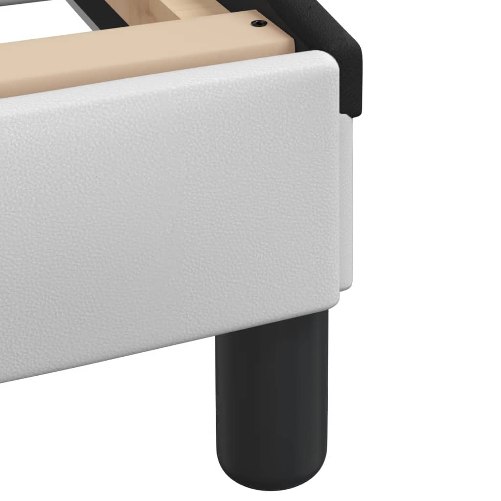 Giroletto senza Materasso Zadar Nero e Bianco 120x200 cm in Similpelle - homemem39