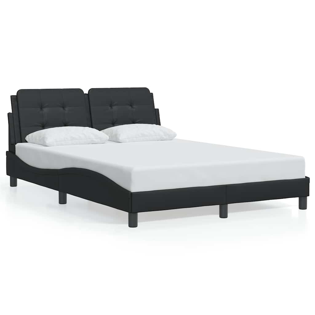 Giroletto senza Materasso Zadar Nero 140x190 cm in Similpelle | homemem39