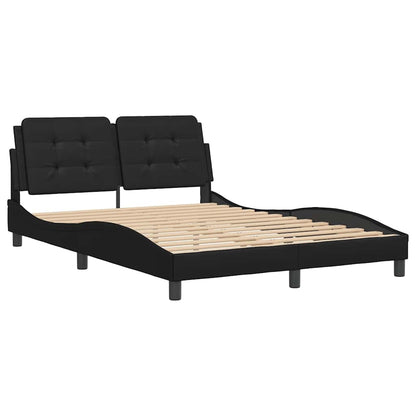 Giroletto senza Materasso Zadar Nero 140x190 cm in Similpelle | homemem39