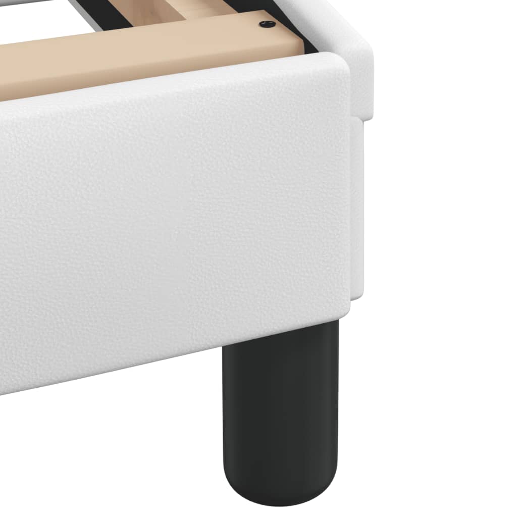 Giroletto senza Materasso Zadar Bianco 140x190 cm in Similpelle - homemem39