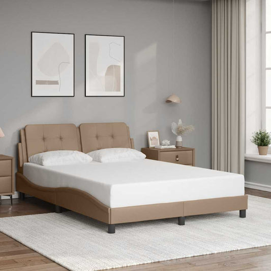 Giroletto senza Materasso Zadar Cappuccino 140x190 cm in Similpelle