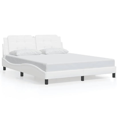 Giroletto senza Materasso Zadar Bianco 160x200 cm in Similpelle | homemem39