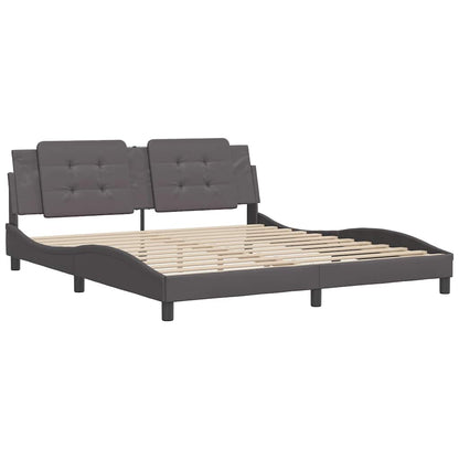 Giroletto senza Materasso Zadar Grigio 180x200 cm in Similpelle | homemem39