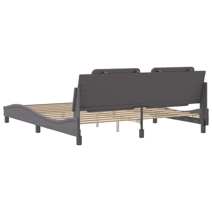 Giroletto senza Materasso Zadar Grigio 180x200 cm in Similpelle | homemem39