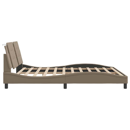 Giroletto senza Materasso Zadar Cappuccino 180x200 cm in Similpelle | homemem39