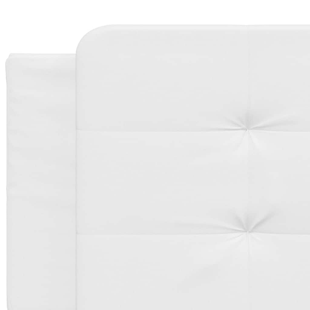 Giroletto senza Materasso Zadar Bianco 200x200 cm in Similpelle | homemem39