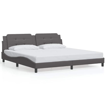 Giroletto senza Materasso Zadar Grigio 200x200 cm in Similpelle | homemem39