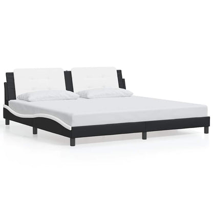 Giroletto senza Materasso Zadar Bianco e Nero 200x200 cm