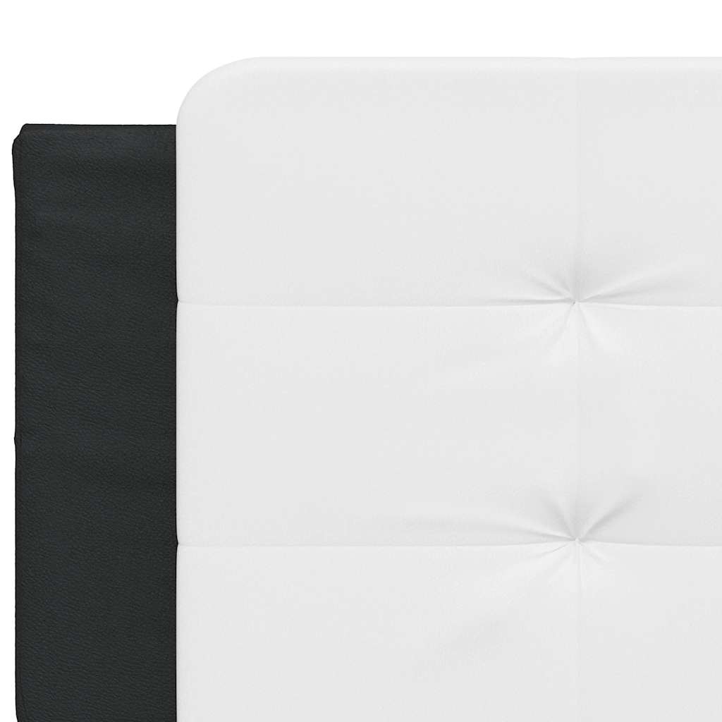 Giroletto senza Materasso Zadar Bianco e Nero 200x200 cm