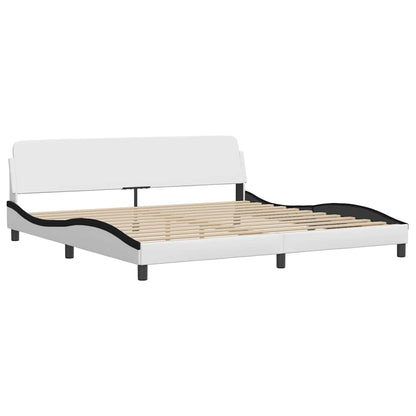 Giroletto senza Materasso Zadar Bianco e Nero 200x200 cm