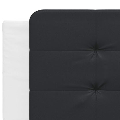 Giroletto senza Materasso Zadar Bianco e Nero 200x200 cm in Similpelle | homemem39