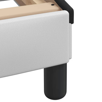 Letto con Materasso Dover Nero e Bianco 80x200 cm in Similpelle - homemem39